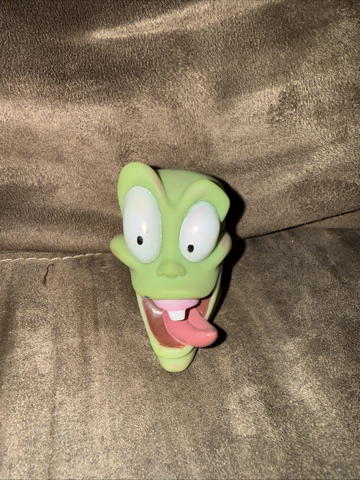 Juguete de chorro The Mask Jim Carrey 1996 cabeza de goma suave Stanley DE COLECCIÓN Foto 2 de 4