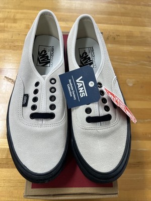 VANS Authentic 44 DX Anaheim Factory OG White Canvas Mens Size 9 Suede NEW