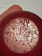 Vintage Duncan Imperial Yo-Yo No. 8 Red Yellow Wooden Toy USA