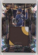 2021 Panini Select Rookie Jumbo Swatches Cracked Ice Prizm 4/25 Luis Patino fm0