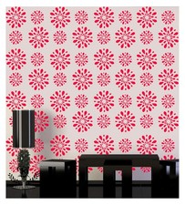 Rangoli Wall Stencil 16x24in Reusable Indian Pattern Painting Template