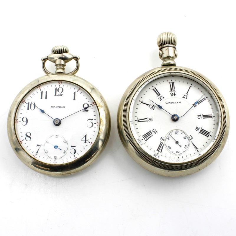 1900-1914 Waltham 7-17j 18s Grade P.S. Bartlet Pocket Watches Lot of 2 #WB5281-3