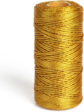 Metallic Cord Tinsel String Rope for Christmas Ornament Hanging, Decorating, DIY