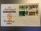 GB STAMPS FIRST DAY COVER 1964 GEOGRAPHIC CONGRESS LONDON PHOSPHOR