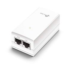 TP-Link PoE Injector  Adapter 24V DC Passive Gigabit-10/100/1000, White