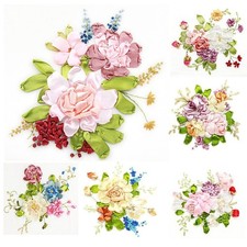 Band-Stickerei-Sets DIY-Blumen-Malset Mit Gestempeltem Kreuzstich