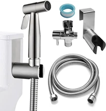 Ikaufen Handheld Bidet Sprayer for Toilet Adjustable Water Pressure Style 1 