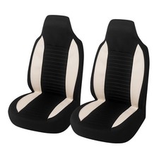 Front Seat Covers Bucket One-Piece Auto Front Seat Protectors 2PCS Premium Breat