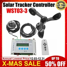 Solar Tracker Controller + Wind Sensor for Single Axis Automatic Sun Tracking DO