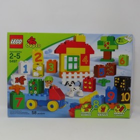 LEGO DUPLO Play with Numbers 5497 | Vintage | Used w/ Original Box & Manual