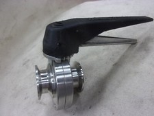 1" Tri Clamp Sanitary Butterfly Valve Stainless Steel 316L Duck-Billed Flange