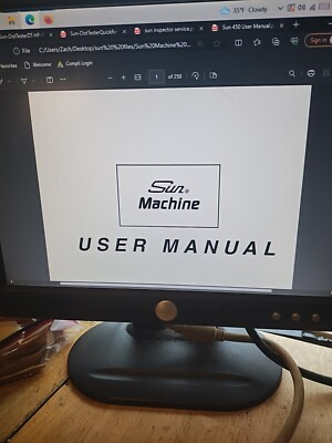 #ad #ad Sun Electric Machine 450 User Service Manual Pdf Book Cd $15.00