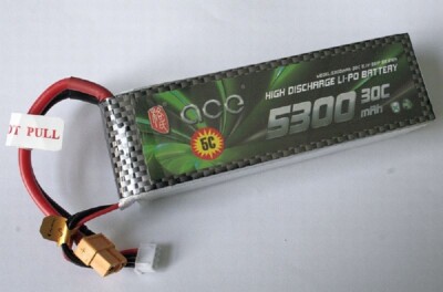 BT2851 Thunder Tiger LiPo 30C ''Gens ace'' 3S 5300mAh 11,1V, XT60 Stecker TRA^
