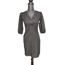 Lea & Viola Surplice Sheath Dress Women’s Size XS Black V-neck