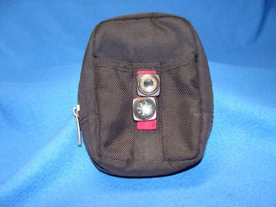 Caselogic Storage/Camera Bag Black & Red 6.75'' X 4.25'' Used Temp. Not Working
