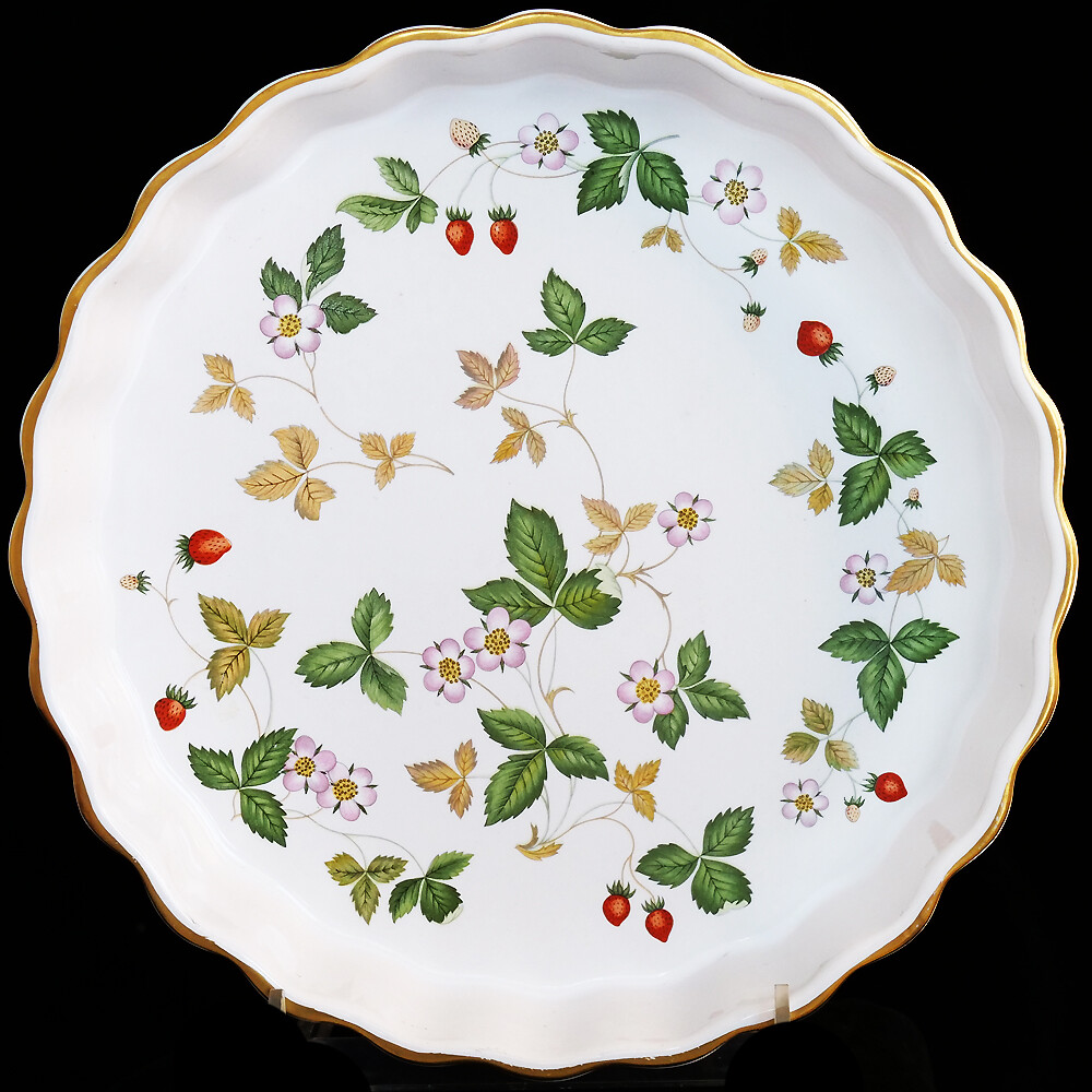 WEDGWOOD WILD STRAWBERRY Flan Dish 7.5