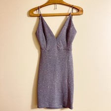 Windsor Gray Glitter Mini Dress