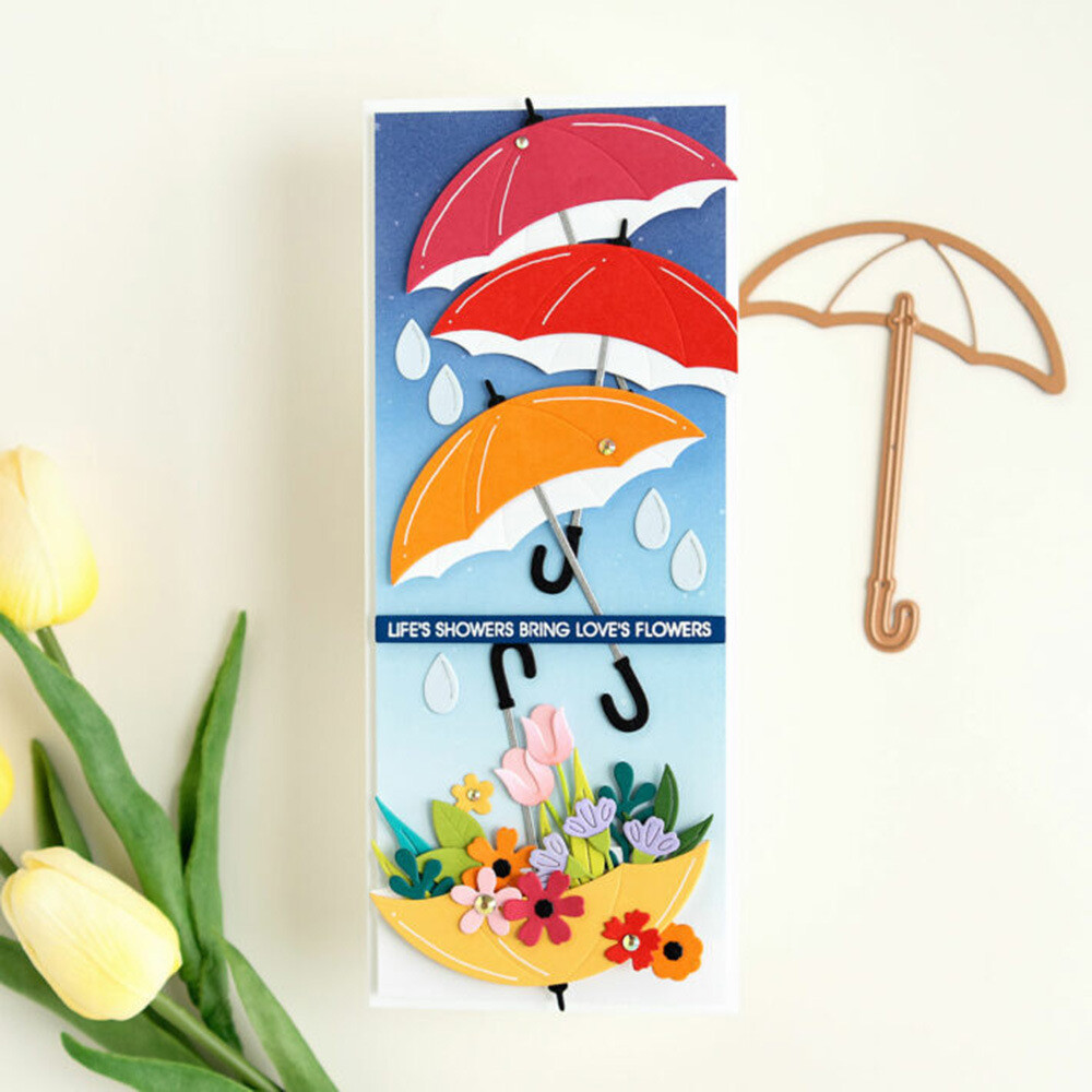 Umbrella Metal Cutting Dies Scrapbooking Paper Crafts Embossing Stencil Die Cut