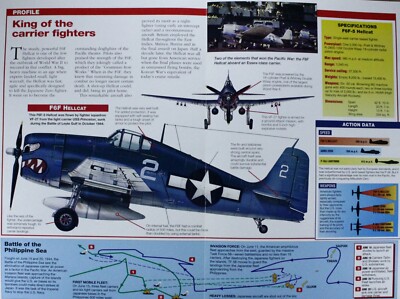Grumman Hellcat Picture Brochure Pamphlet Out of Print Aircraft Spec Sheet  