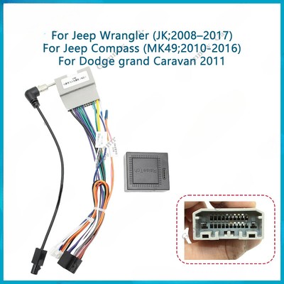 16Pin Wiring Harness Adapter With Canbus Box Decoder Android Radio Power Cable
