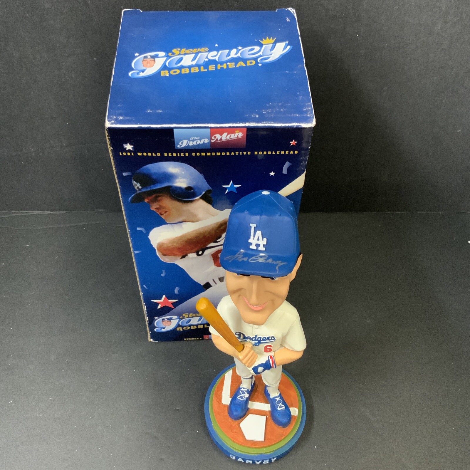Steve Garvey Autographed Signed Los Angeles Dodgers DODGERS 2006 SGA BOBBLEHEAD "74 NL MVP, 81 WSC" BAS WE53168 