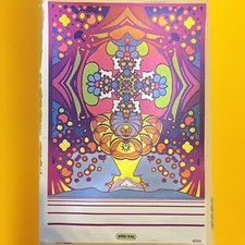 Vtg Peter Max Poster 2000 Light Years 1970 11x16