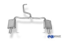 FOX Edelstahl Racinganlage ab Kat in originale EndrohreSkoda Octavia RS 5E TSI