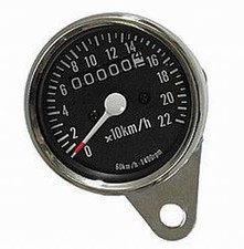 STRUMENTO CONTACHILOMETRI MOTO CUSTOM HONDA YAMAHA SUZUKI KAWASAKI CAFE RACER