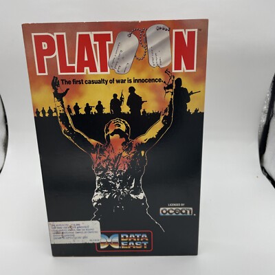  IBM --Vintage Platoon IBM 1987 Tandy Data East Game Computer Rare-VGC-CIB-