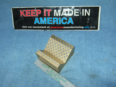 MAGNETIC TRANSFER 35* ANGLE BLOCK BRASS W/STEEL PINS TOOLMAKER MACHINIST QA No.2