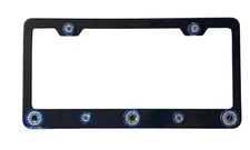 Evil Eye / Mati / Third Eye License Plate Frame made with Swarovski Crystals