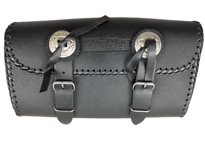 WINNET Borsa barilotto borsello moto custom tools bag pelle cuoio borsa porta attrezzi
