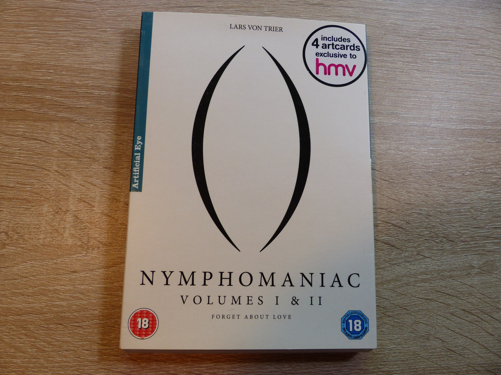 Nymphomaniac Volume 1 & 2 Forget about Love LTD HMV DVD Christian Slater (2013)