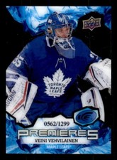 2021-22 Upper Deck Ice #166 Veini Vehvilainen Rookie Leafs #562/1299