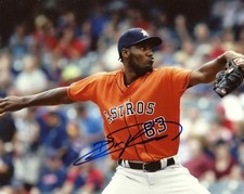 DAVID PAULINO HOUSTON ASTROS SIGNED AUTOGRAPHED #63 8X10 PHOTO W/COA 
