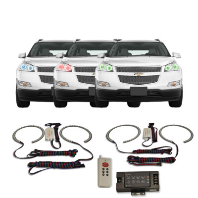 RGB Multi Color RF Headlight Halo kit for Chevrolet Traverse 09-12