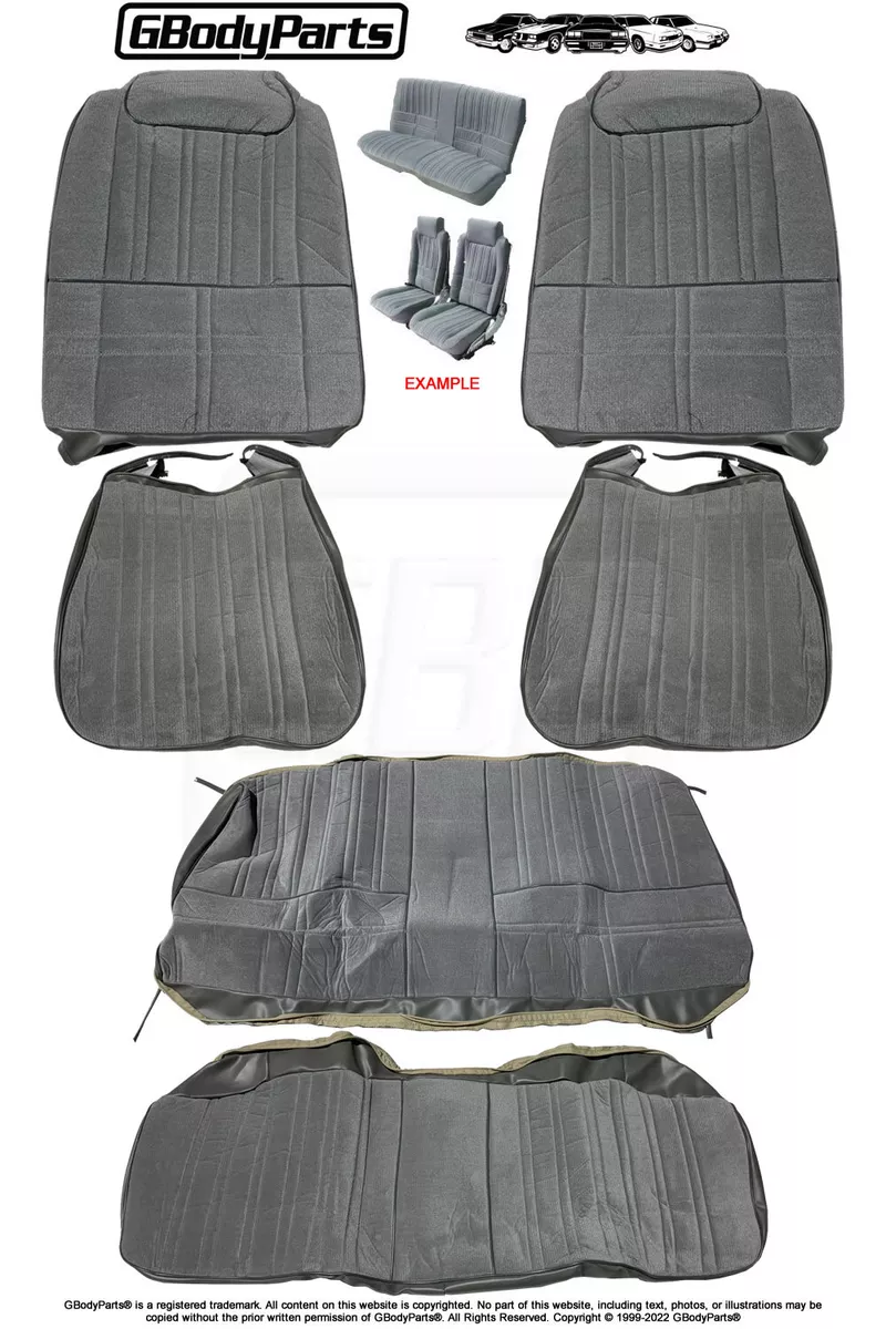 81 85 Cutlass 442 Bucket Seat Upholstery Covers Front Rear Set