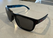 Oakley Holbrook Sunglasses Matte Black Blue w/ Prizm Black Lenses OO9102-Y2
