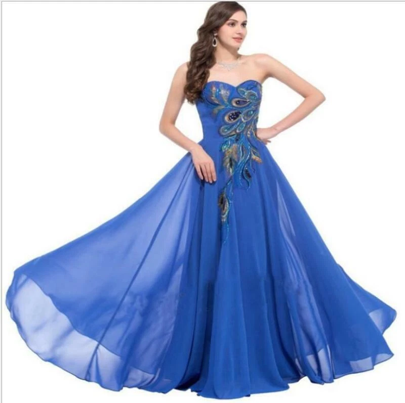 Elegante vestido de baile de dama de honor sin mangas de rendimiento para mujer Foto 3 de 4