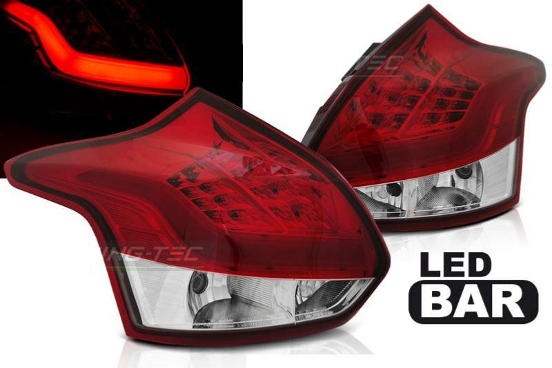 Feux arriere Ford Focus 3 2011 2012 2013 2014 LED BAR rouge blanc tuning