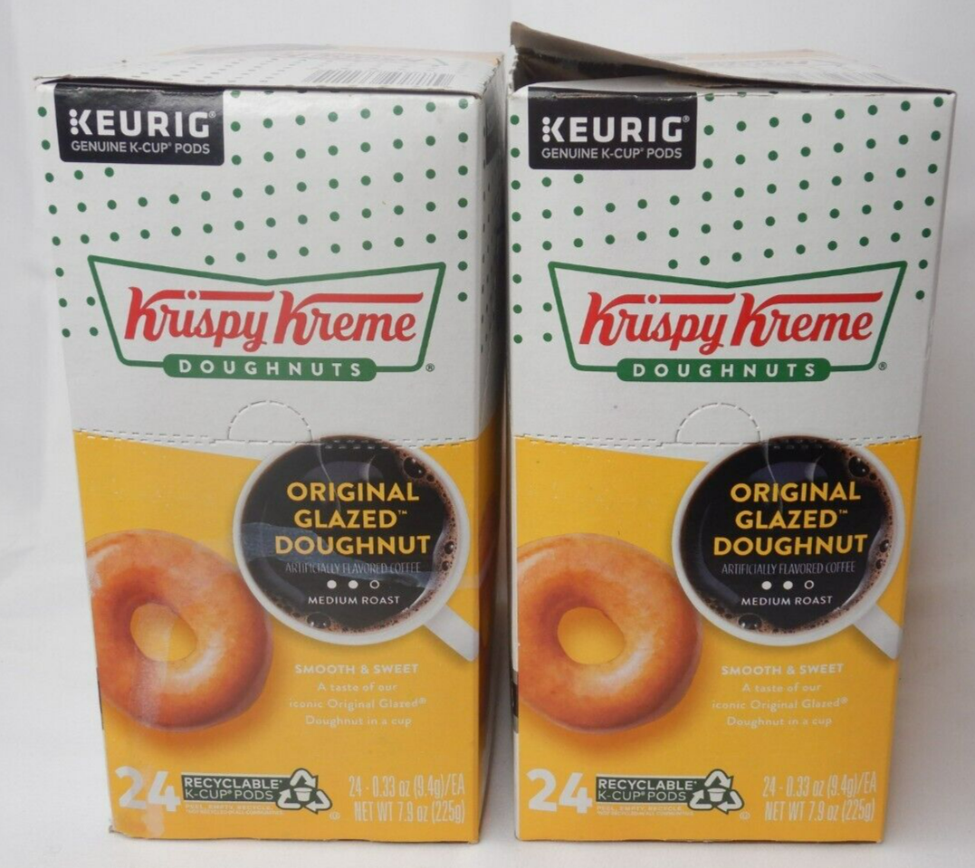 2 Packs of 24 Kcup Krispy Kreme Original Glazed Doughnut Coffee Total 48 Cups eBay