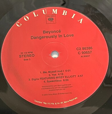 BEYONCE Dangerously In Love 2LP Vinyl 2003 US Original Columbia C2