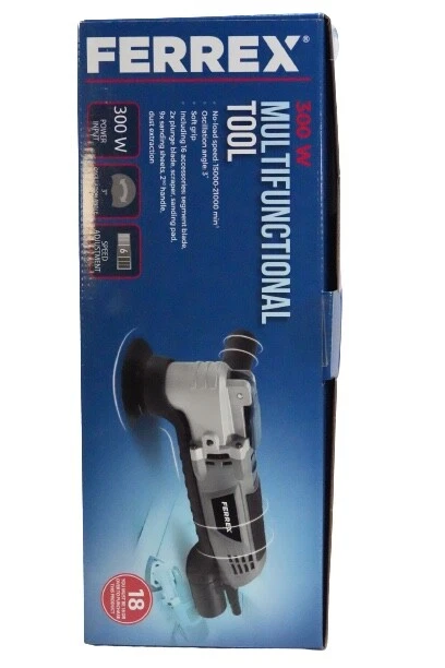 Ferrex 300w Multi Tool Multifunction Tool Set 16 Accessories NEW UK 2023 Stock