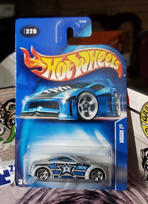  Hot Wheels 2003 #220 Nissan Z 350ZX Flat Gray Chrm PR5 Wheels White ''004'' JDM