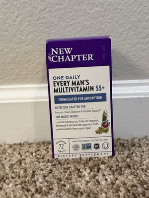 New Chapter Every Man's One Daily 55+ Multivitamin Tablets - 72 Count