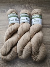 Queensland Llama Lace Naturals / lace to 4 ply yarn / colour Creamy Beige