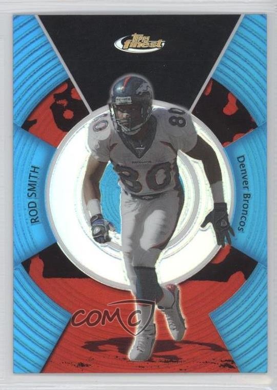 2005 Topps Finest Blue Refractor 158/299 Rod Smith #89 3c7