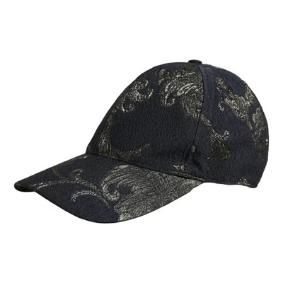 Casquette de baseball homme DOLCE & GABBANA chapeau noir à fleurs coton baroq... - Photo 1/4