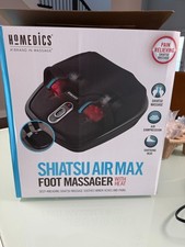 HoMedics Shiatsu Air Max Foot Massager with Heat Black FMS-307HJ OPEN BOX UNUSED