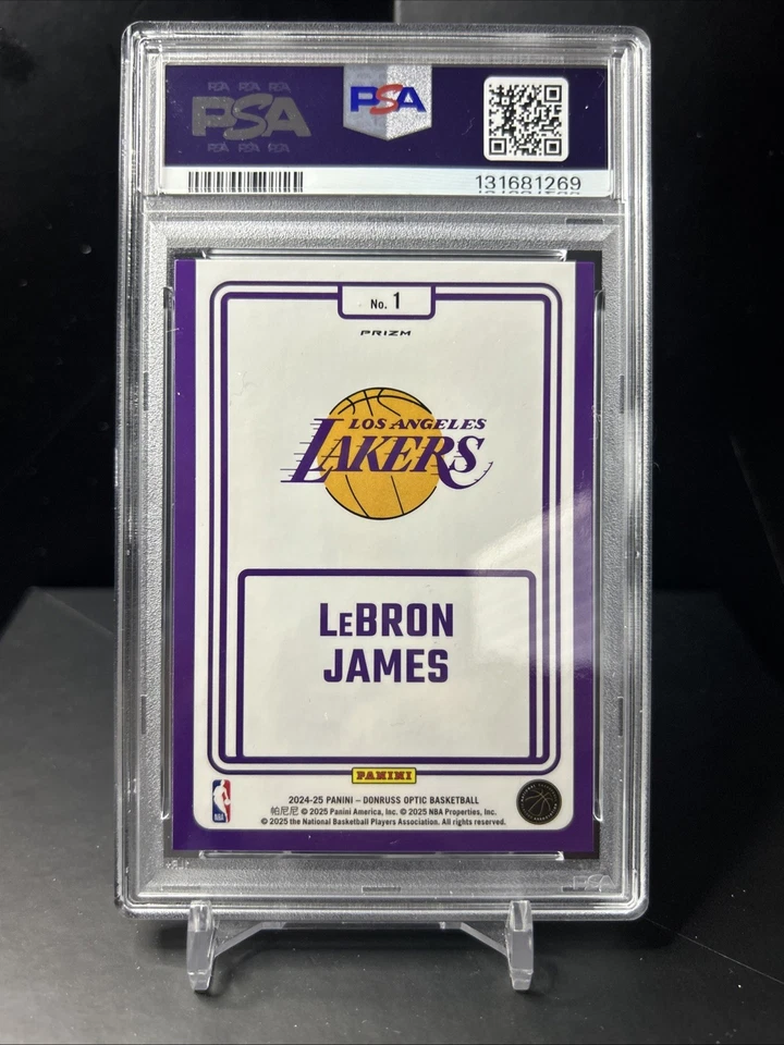 2024 PANINI DONRUSS OPTIC WINNER STAYS PURPLE #1 LEBRON JAMES PSA 10 GEM MINT - Image 3 of 3
